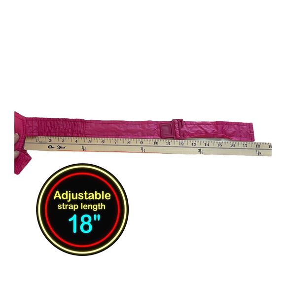 Vtg London Fog Girls Size 4 Pink Nylon Snow Bib Overalls W/Adjustable Straps - Picture 12 of 13